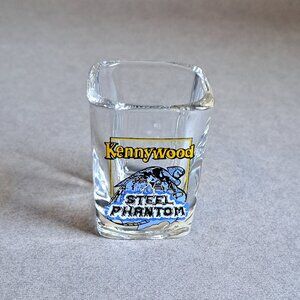 VINTAGE Kennywood: Steel Phantom Roller Coaster USED Shot Glass PM